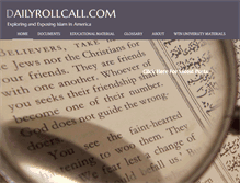 Tablet Screenshot of dailyrollcall.com